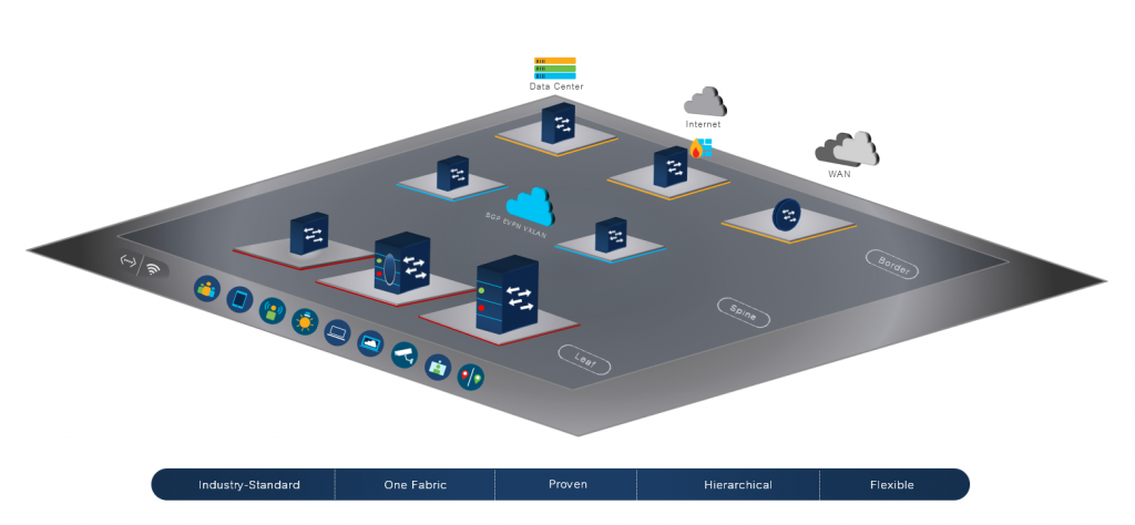Multi-protocol BGP EVPN overlay network