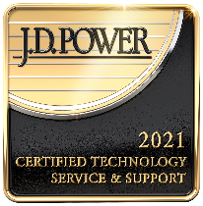 J.D. Power 2021 Award - Certified Technology Service & Support