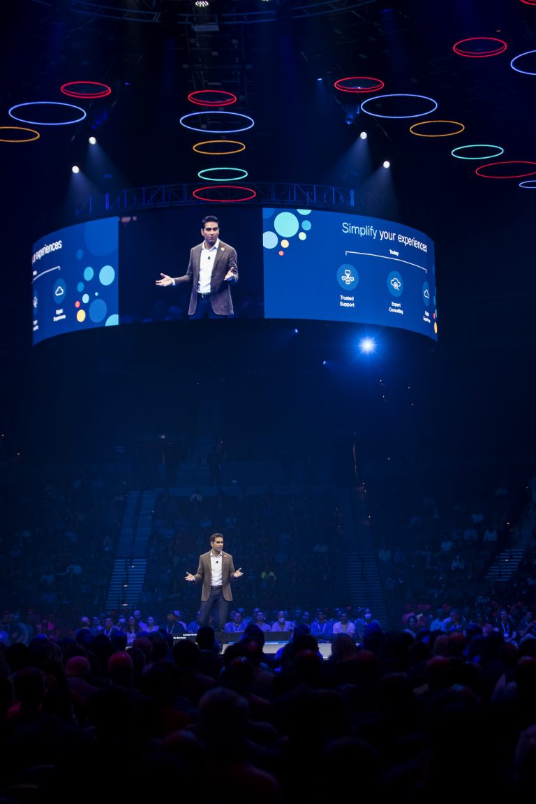 Thimaya Subaiya presenting his keynote