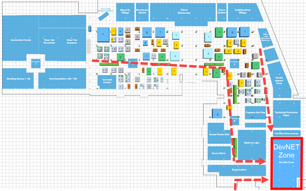 DevNet Zone map