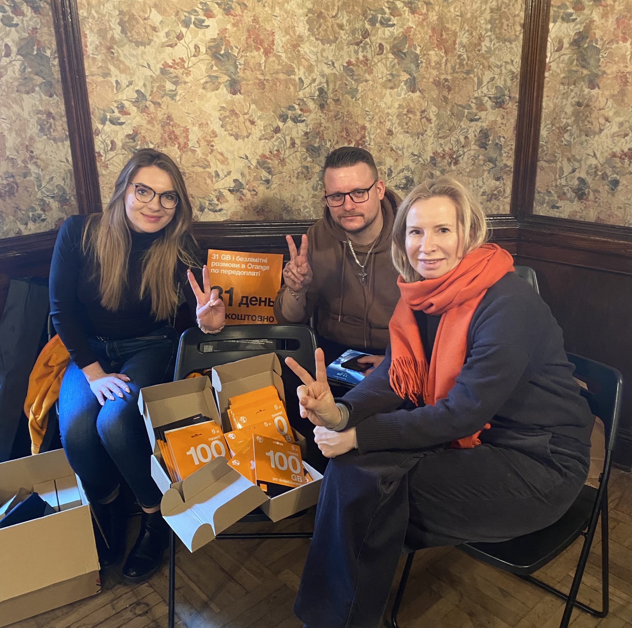 A group of people working together