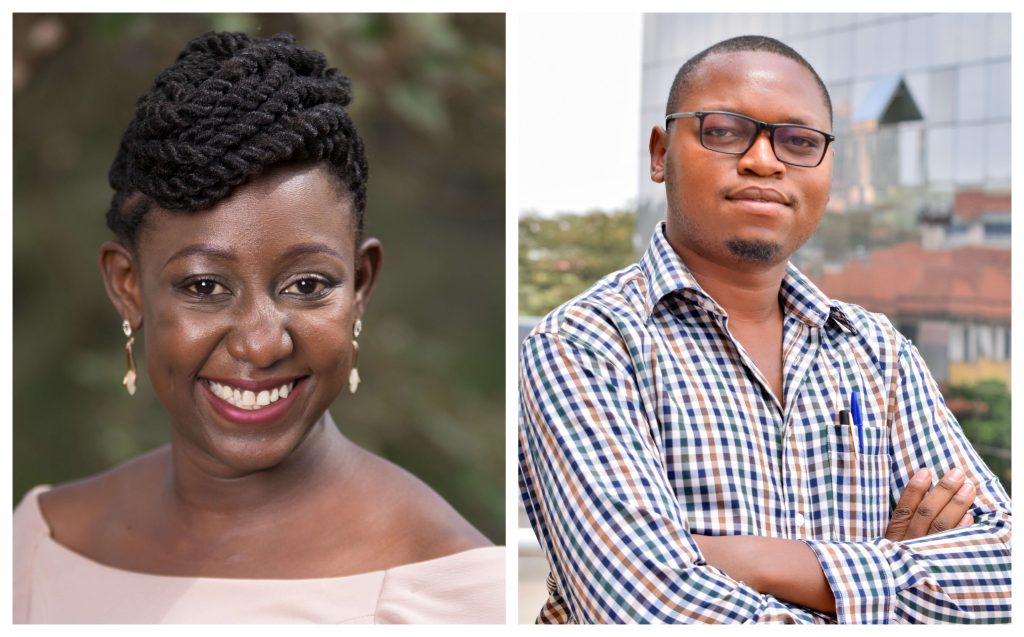 Norah Magero and James Muatya of Drop Access who developed Vaccibox