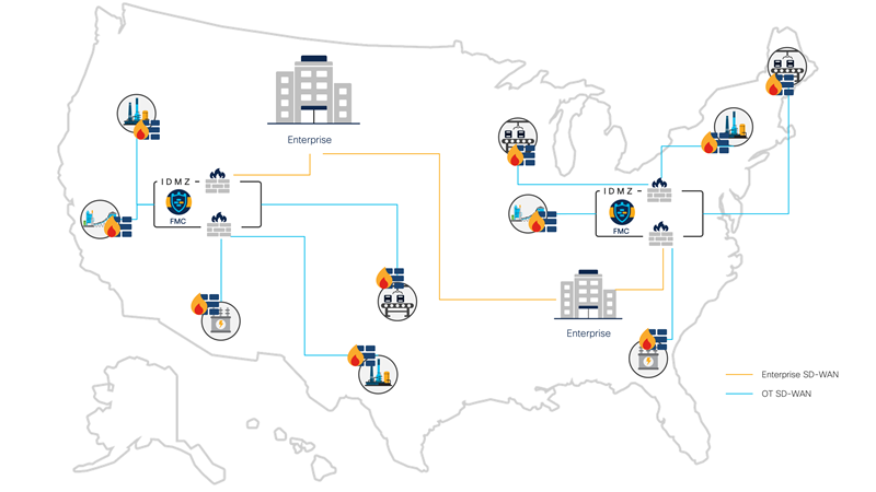 Hybrid cloud iDMZ architectures