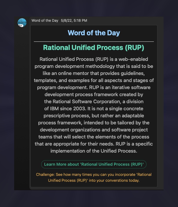 Word of the Day