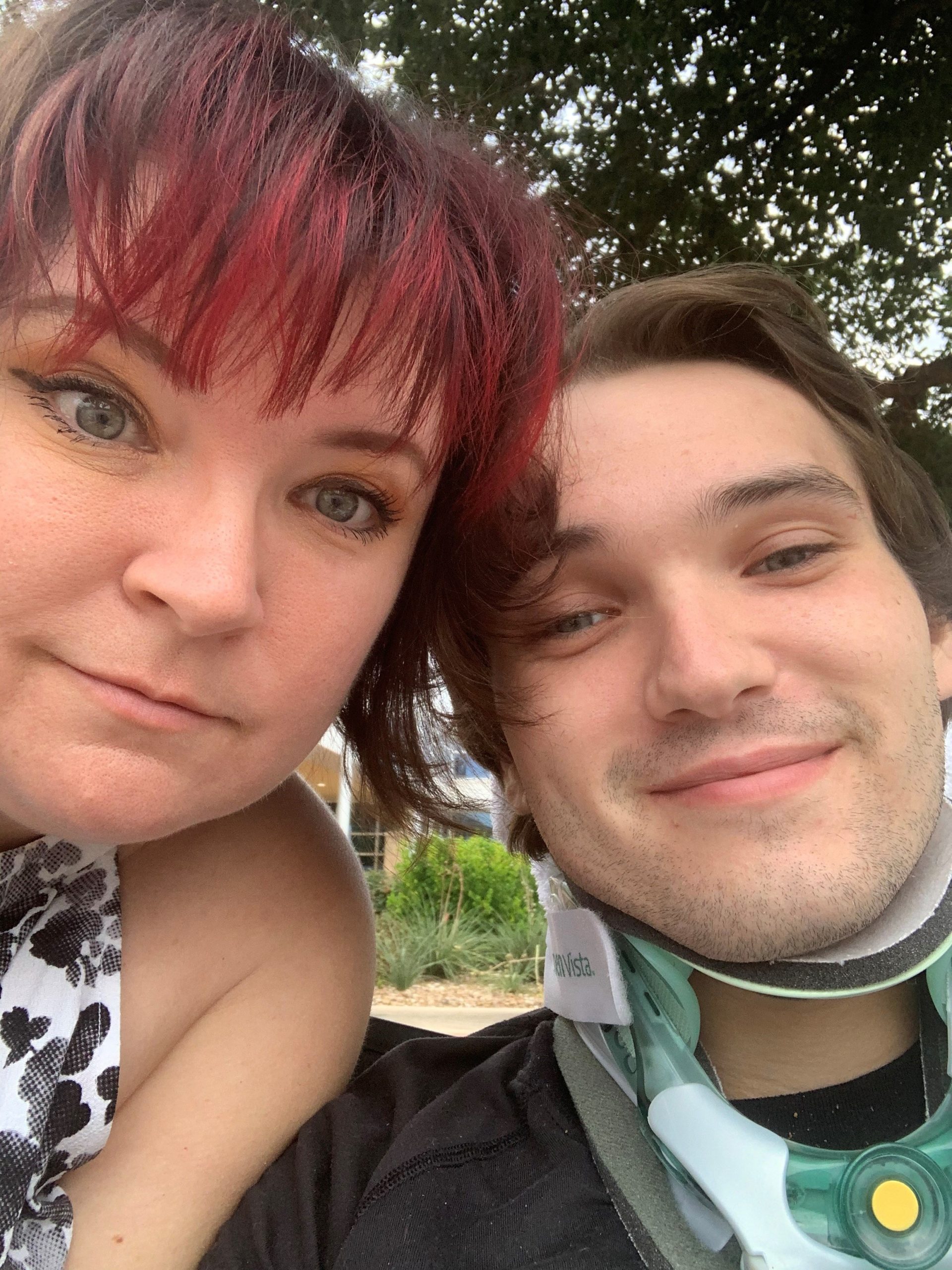 A selfie of Michele and Lennon 