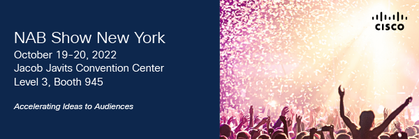 NAB Show New York Oct 19-20, 2022