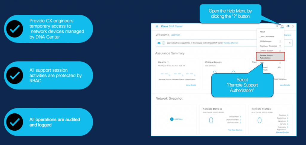 Remote Support Activation