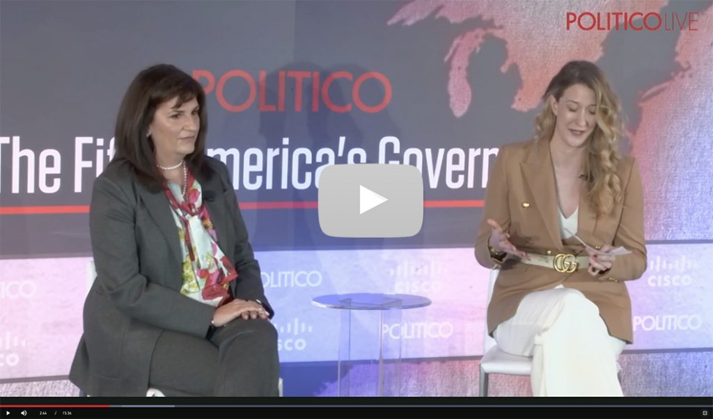 POLITICO The Fifty America's Governors Sponsored by Cisco Fran Interview