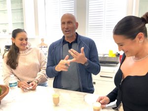 Alvio at home with his daughters