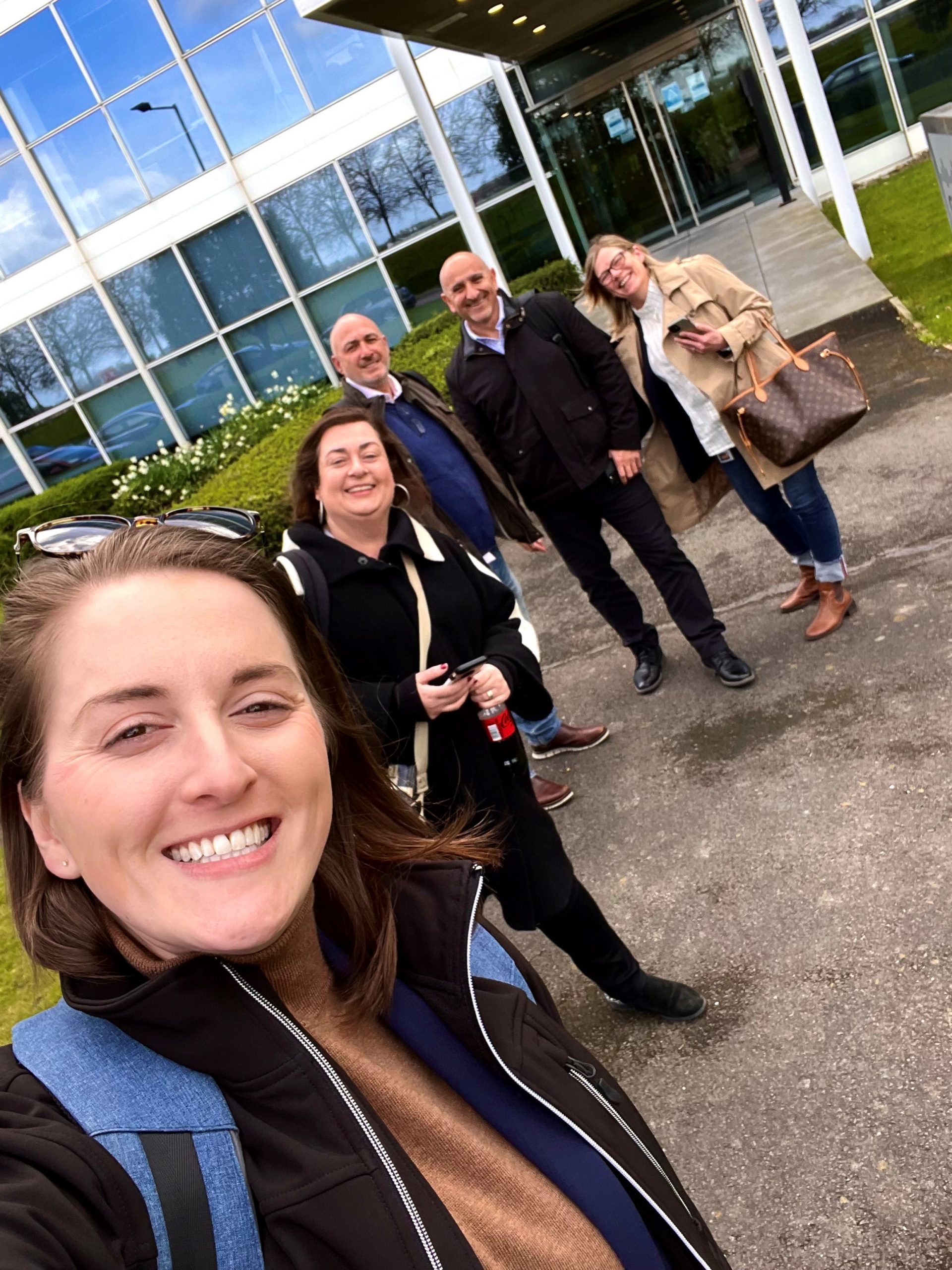 Brielle with her Cisco team. 