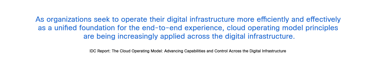 IDC Report: The Cloud Operating Model