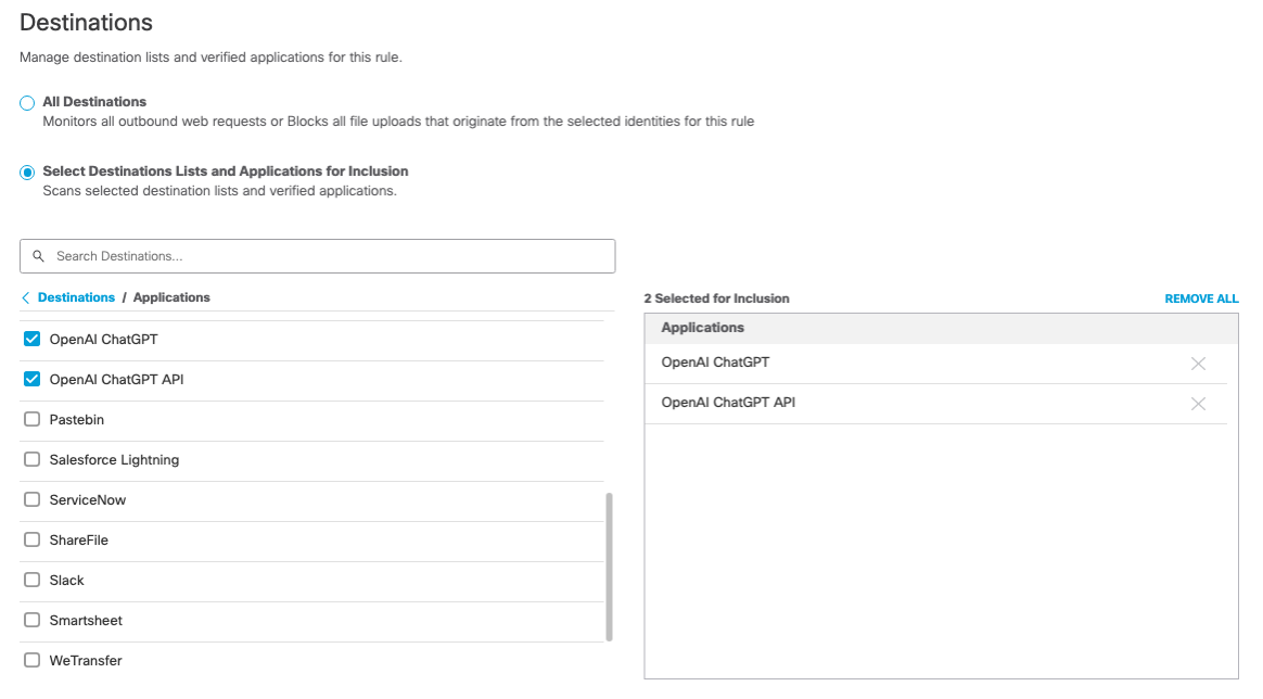 ChatGPT Data Loss Prevention Cisco Umbrella