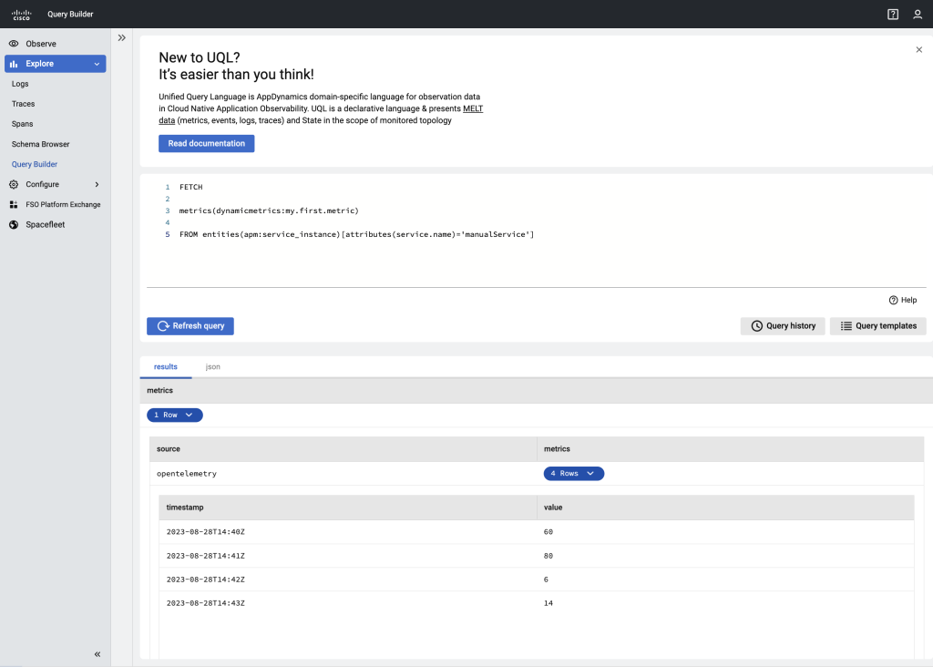 FSO Platform - Query Builder