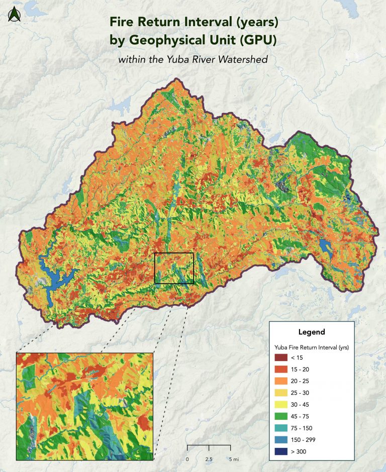 A data visualization of fire return intervals.