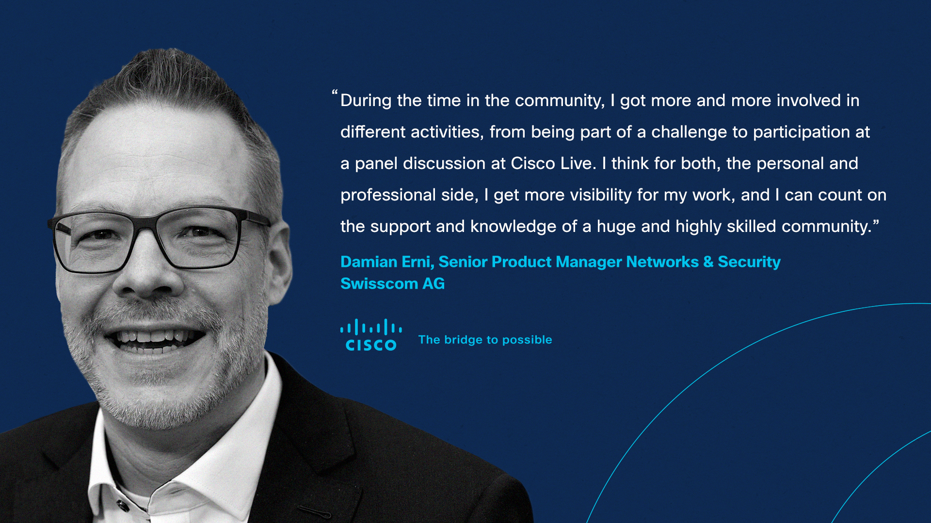Quote from Cisco Advocate Damian Erni