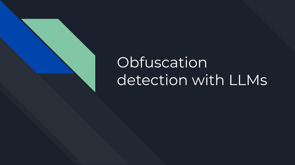 Detecting Obfuscated Command-lines with a Large Language Model - Cisco ...