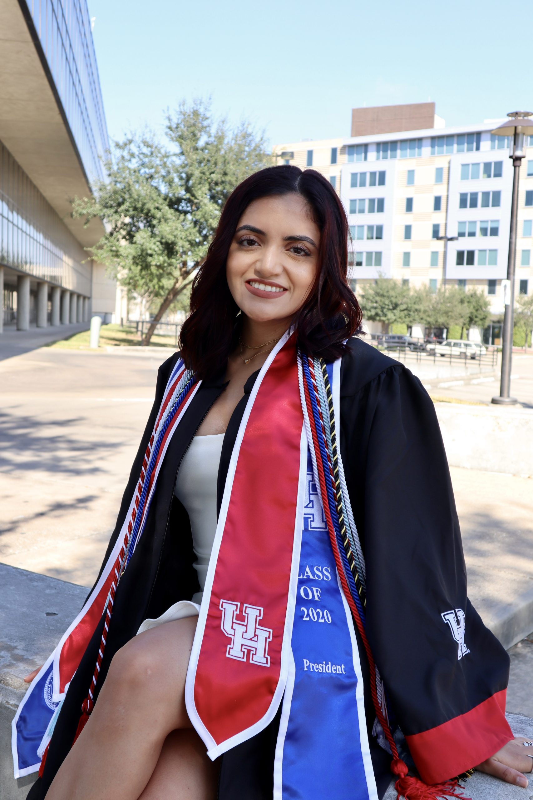 Jassmine in graduation atire.