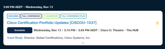  Cisco Certification Portfolio Updates [CISCOU-1037] 