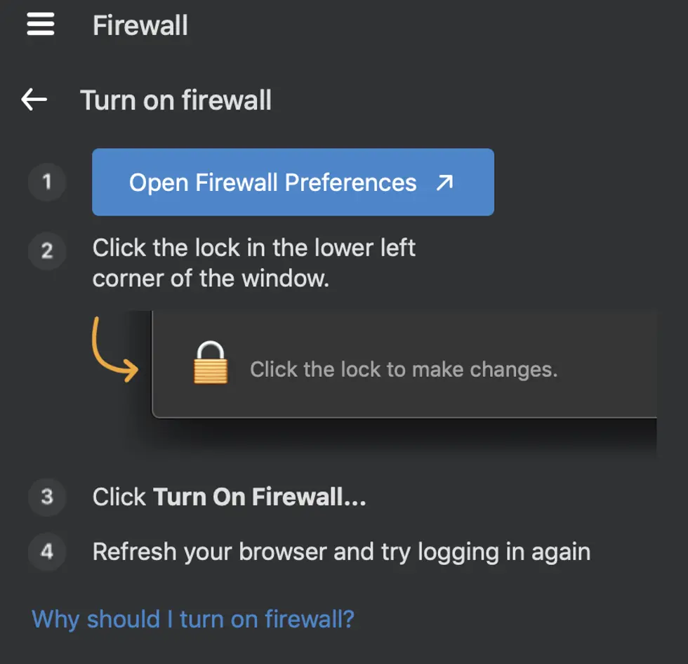 Firewall Instructions