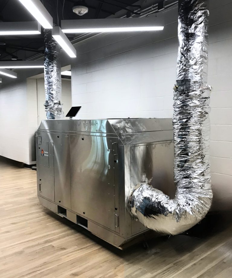 A piece of equipment to capture carbon