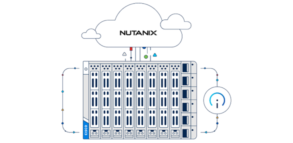 Cisco and Nutanix logos, and an image of Cisco UCS X9508 Chassis 