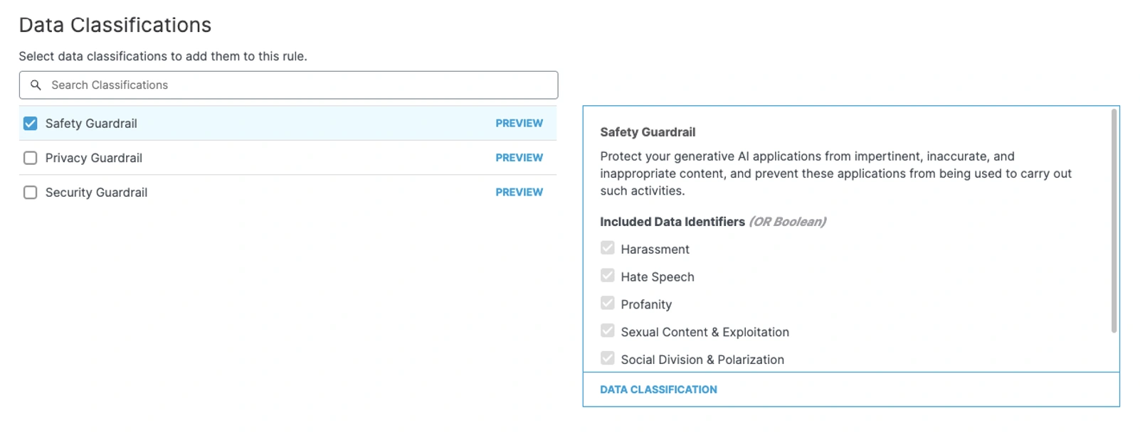 Cisco Secure Access safety guardrail panel