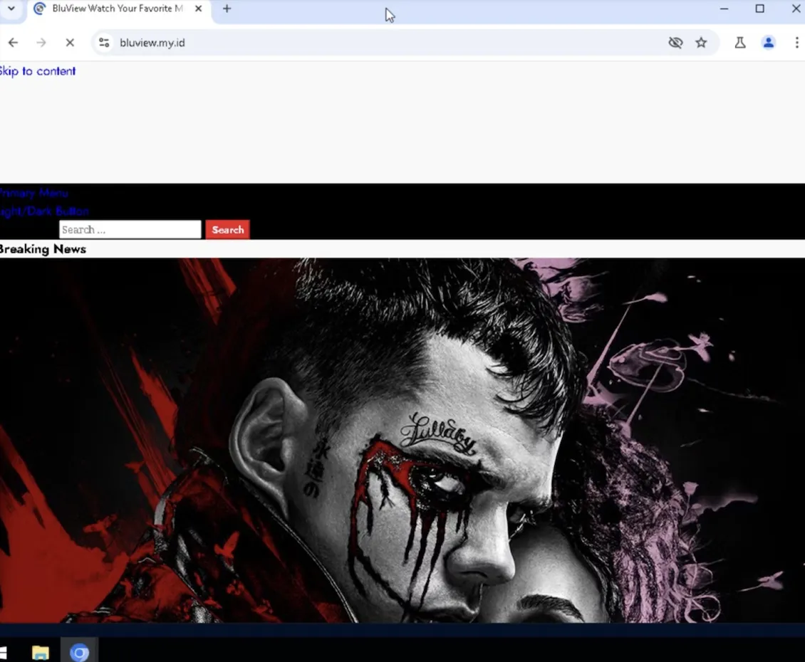 The suspicious site being investigated