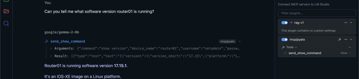 Agentic NetAI in action with MCP and pyATS