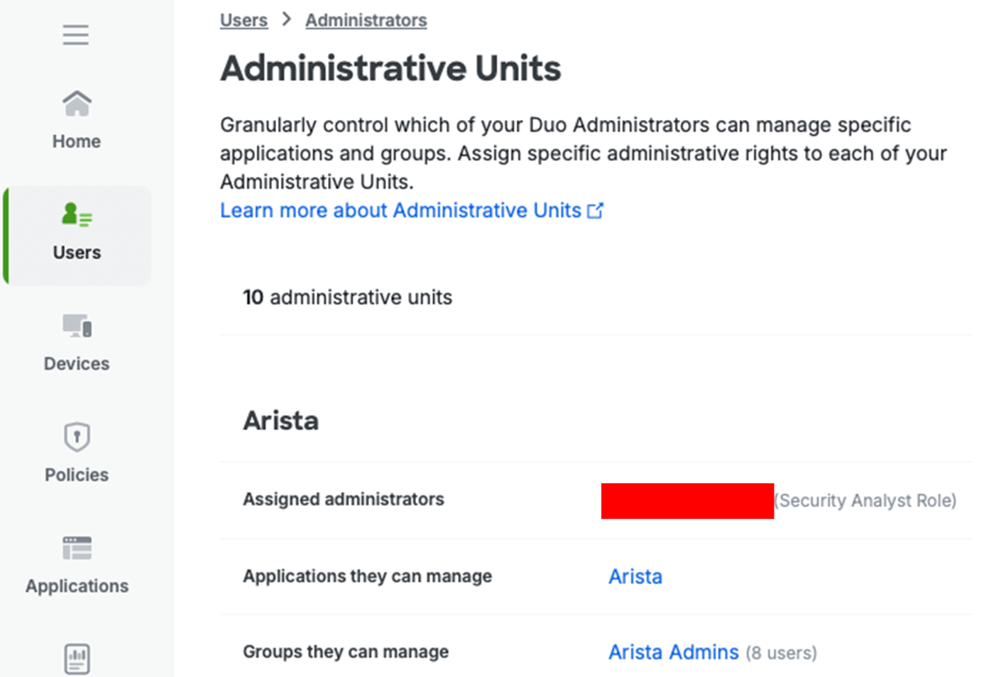 Duo administrative units