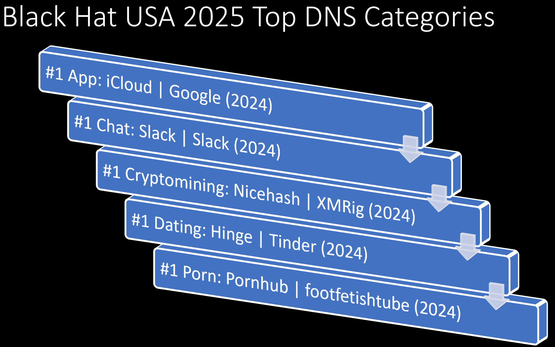 Black Hat USA 2024, top DNS categories
