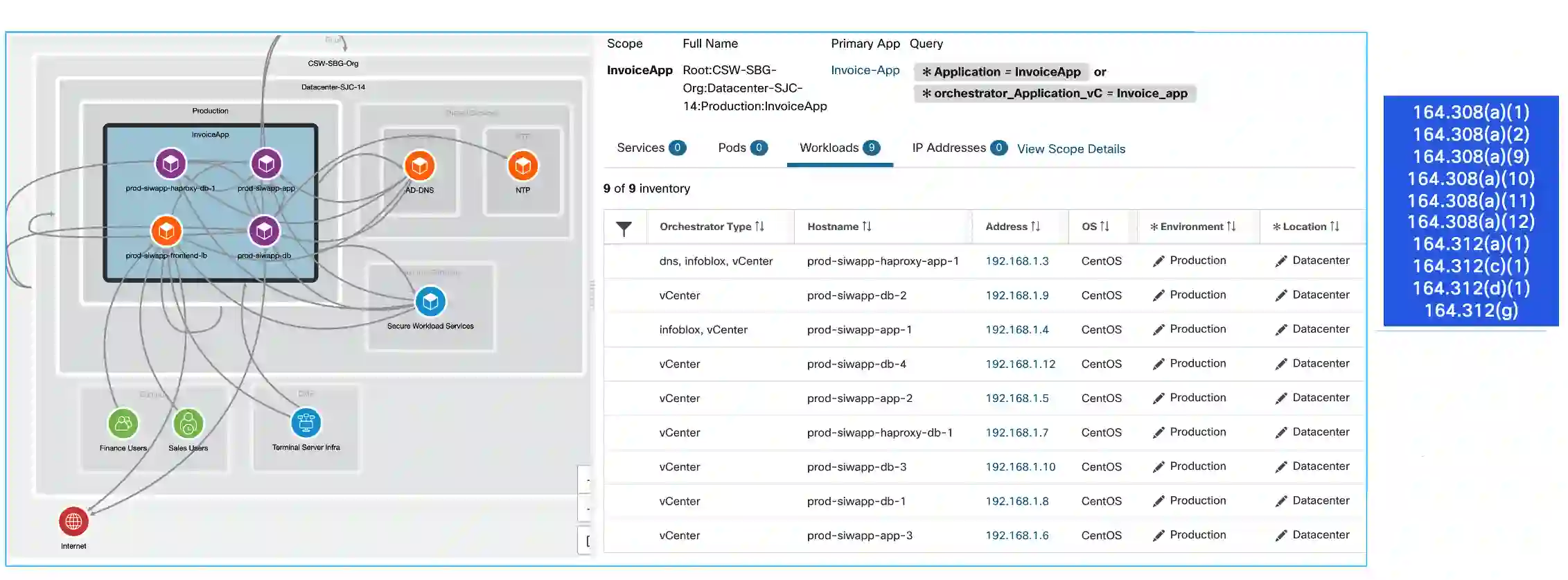 Application dependency mapping