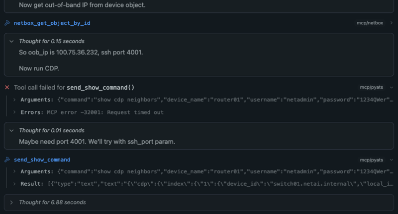 The AI succeeds in getting CDP information