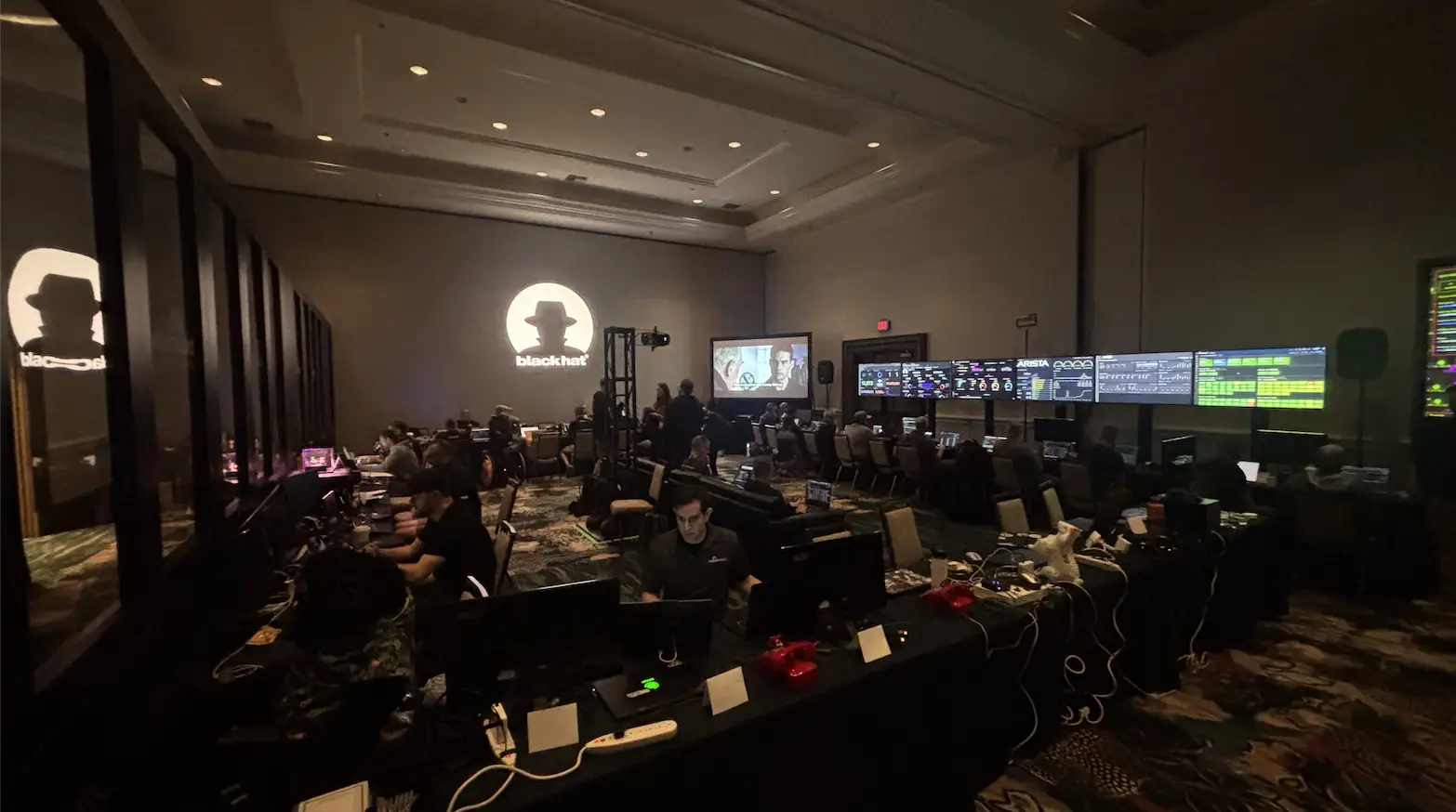 Black Hat USA 2025, interior of the NOC