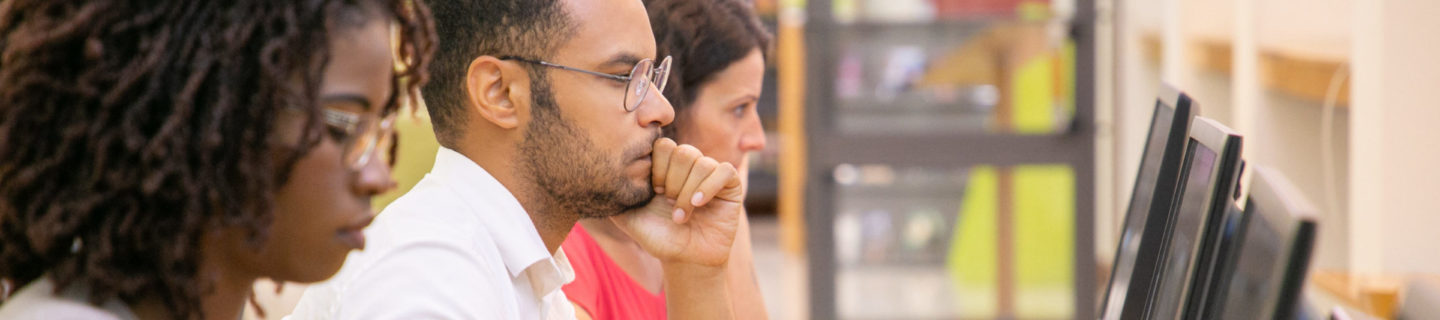 People look at computers