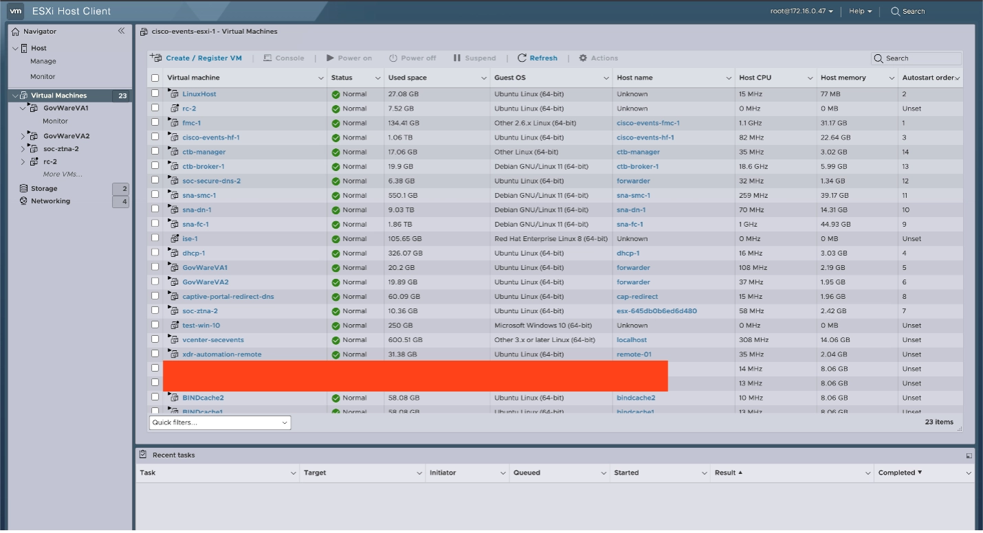 Cisco Events visual machine