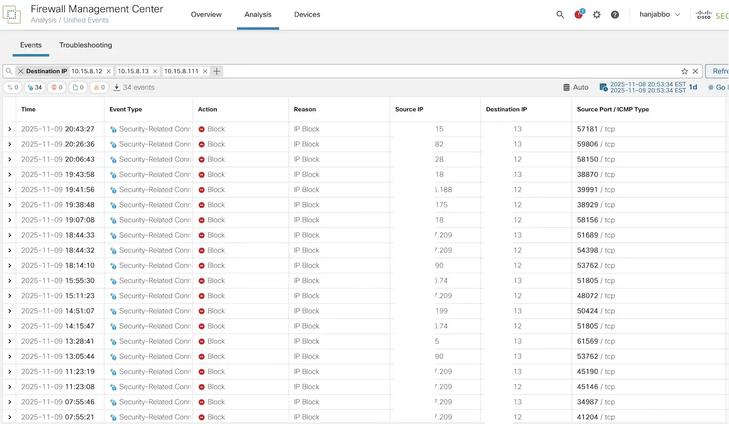 Cisco Live Melbourne firewall blocks