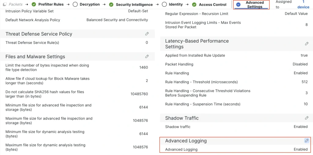 Configuring Advanced Logging