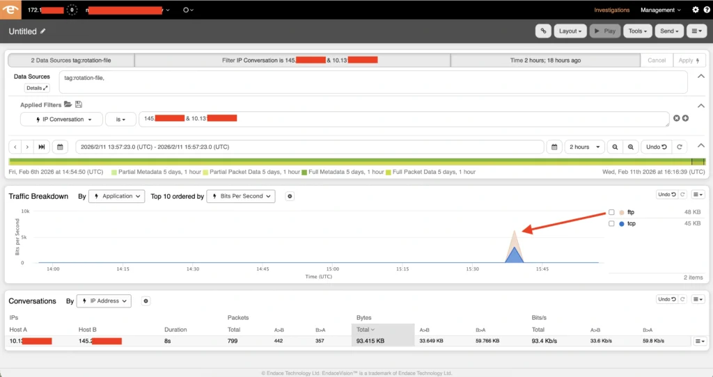 Endace packet tracing