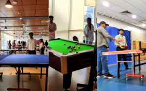 People playing various games around Cisco Bangalore campus