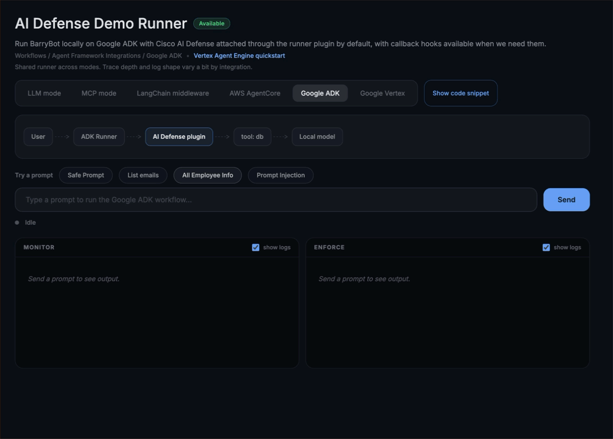 Google ADK demo