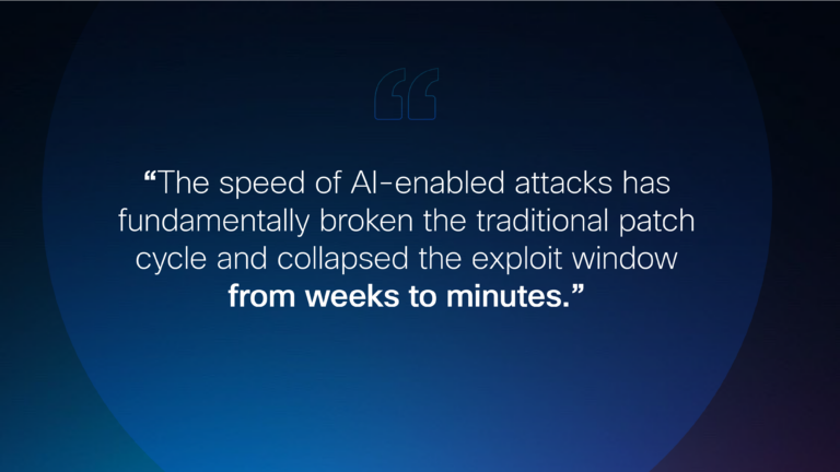 The speed of AI-enabled attacks has broken the traditional patch cycle and collapsed the exploit window from weeks to minutes.