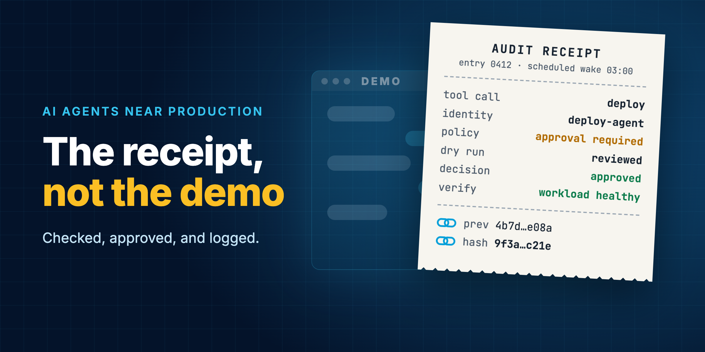 The receipt, not the demo: Four questions that earn AI agent trust