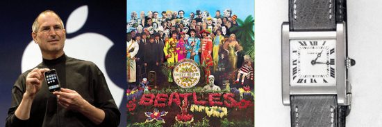 First iPhone, Sgt Pepper Cover, first Cartier Tank