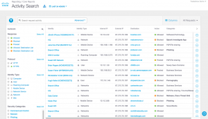 Activity Search - Cisco Security Connector for iOS 11