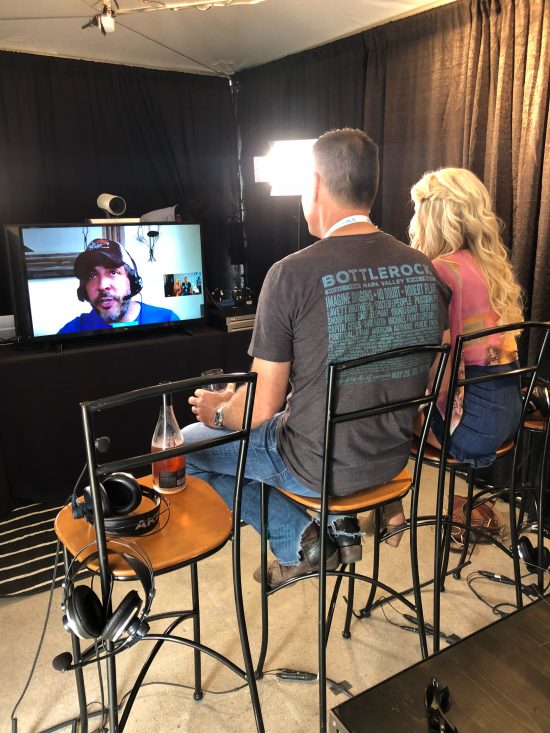 backstage at bottlerock