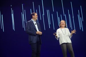 Chuck Robbins and Google's Diane Green