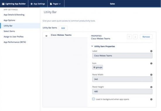 Lightning app builder