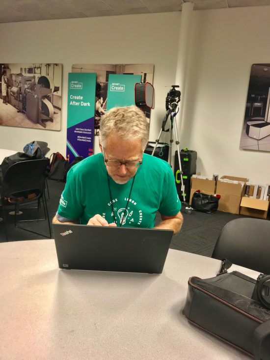 Ed the Editor, capturing all the stories!