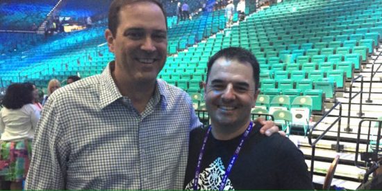 Chuck Robbins with Rodney Heron