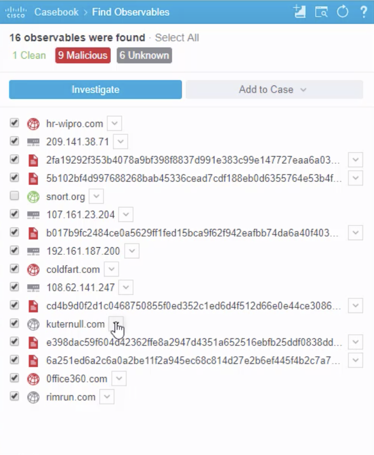 Select a specific Domain